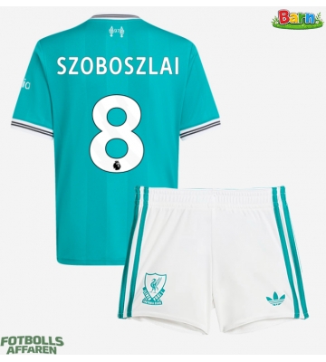 Liverpool Dominik Szoboszlai #8 Tredjeställ Barn 2025-26 Kortärmad (+ Korta byxor)